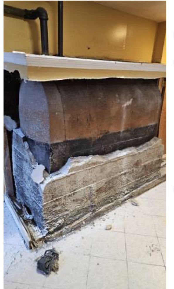 Large old basement heating tank